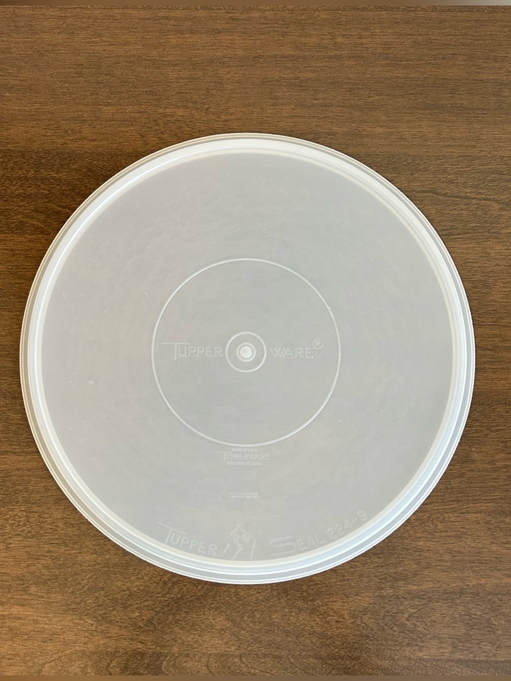 VINTAGE TUPPERWARE SHEER ROUND 12.5 INCH REPLACEMENT SEAL #224-19